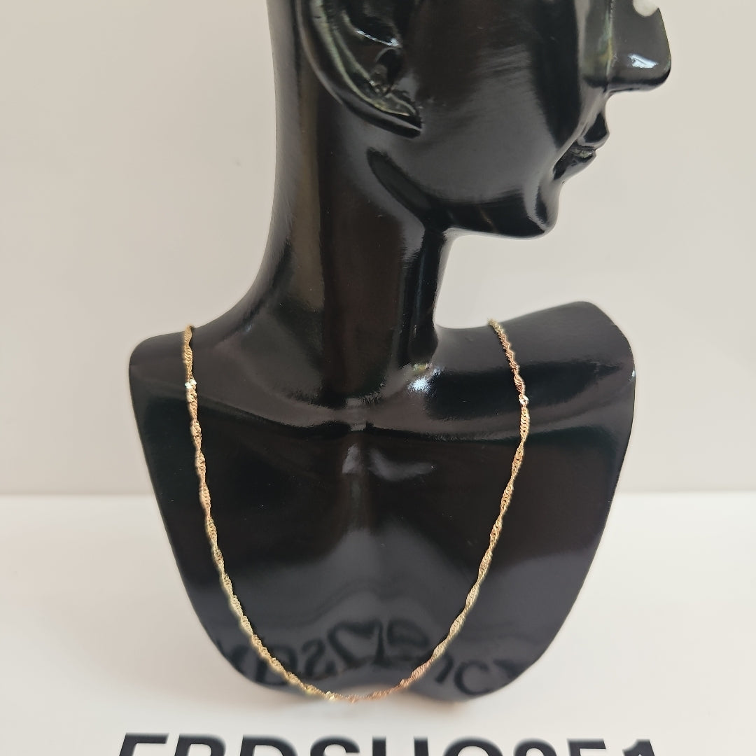 CADENA ORO COMBINADO 10 K 1,00 GRMS (SEMINUEVO)
