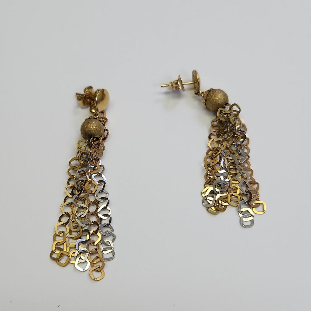 ARETES PAR ORO 14 K 4,20 GRMS (SEMINUEVO)