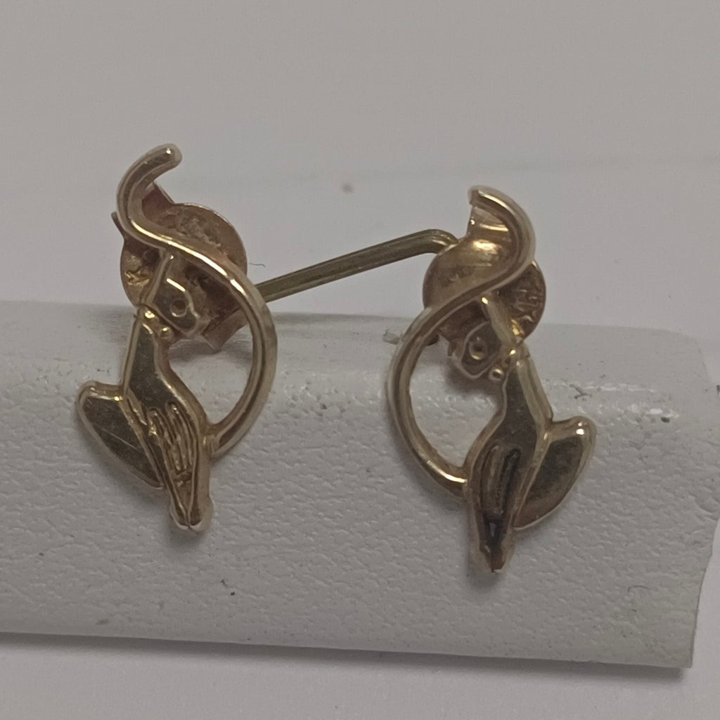 ARETES PAR ORO 14 K 1.2 GRMS (SEMINUEVO)