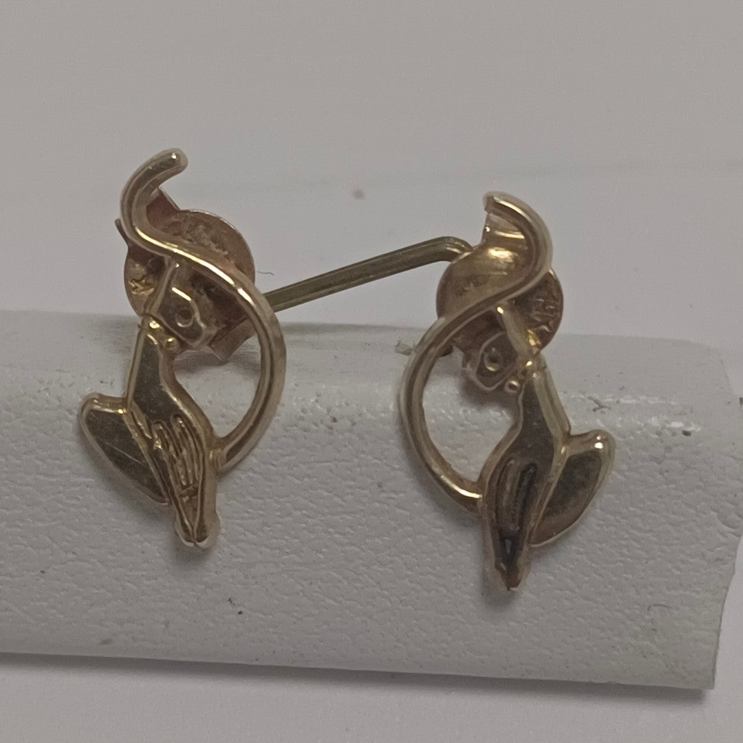 ARETES PAR ORO 14 K 1.2 GRMS (SEMINUEVO)