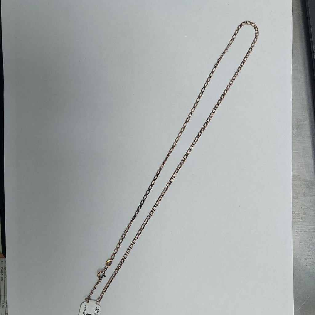 CADENA TEJIDO ESLABONES PLATA .925 50 CM 3.6 GR (NUEVO)