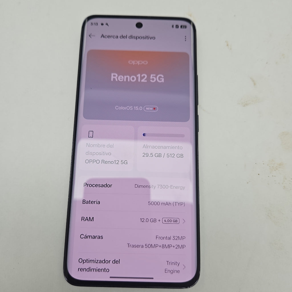 CELULAR OPPO RENO12 5G CPH2625 (2024) 512 GB 12 GB RAM (SEMINUEVO)