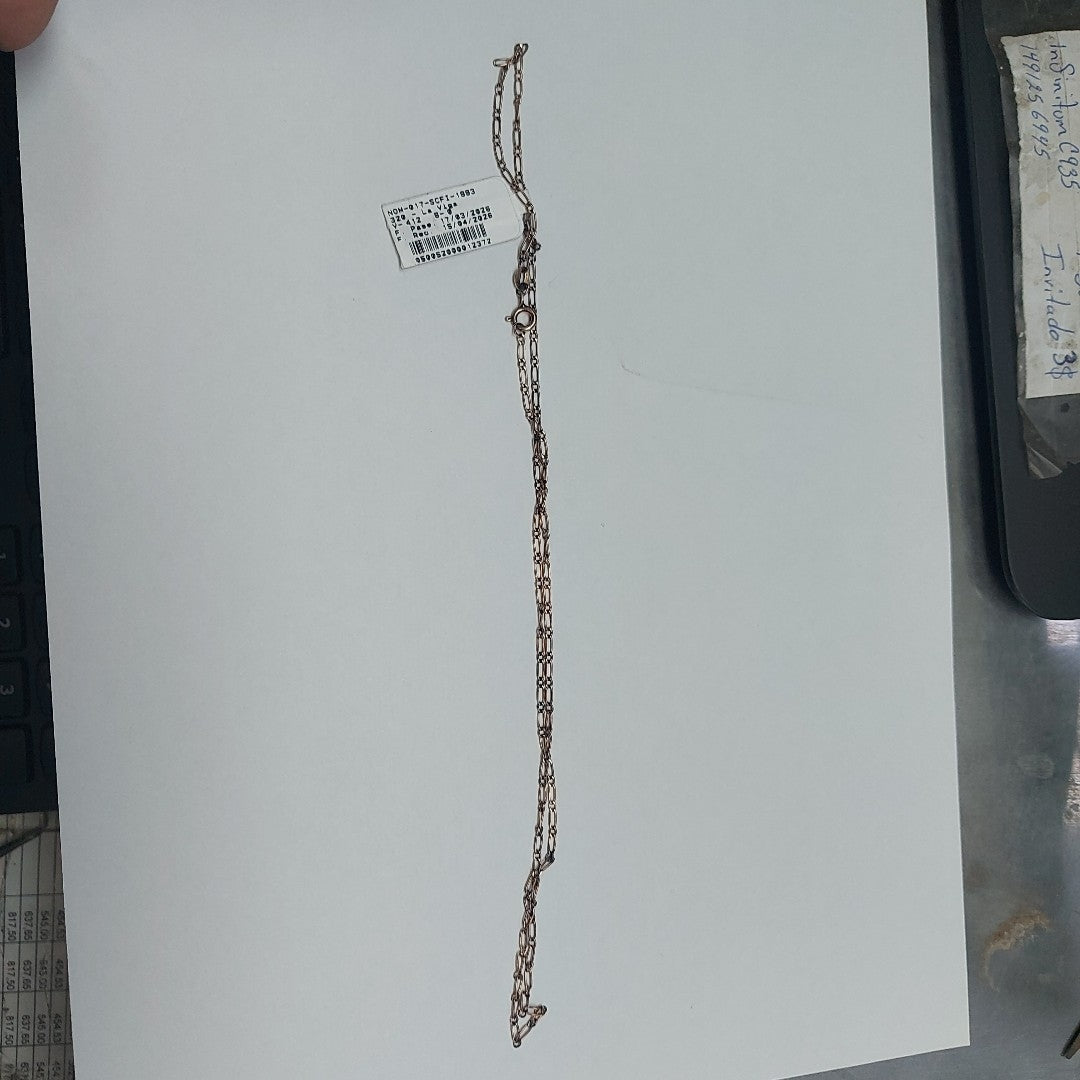 CADENA TEJIDO 1X1 PLATA .925 50 CM 2.9 GR (NUEVO)
