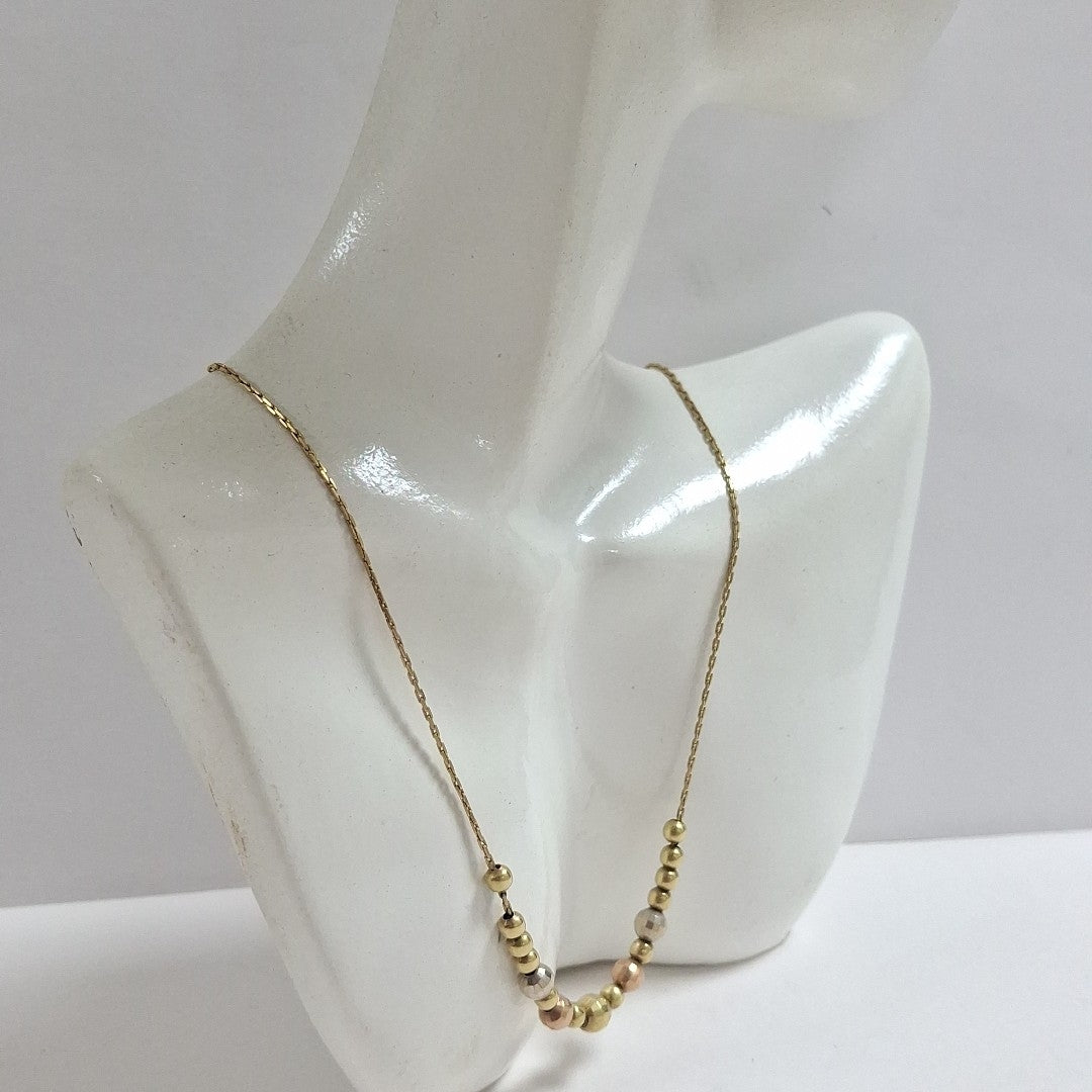 CADENA ORO COMBINADO 14 K 4.6 GRMS (SEMINUEVO)