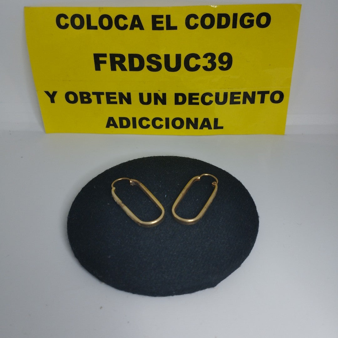 ARRACADAS PAR ORO 10 K 2.6 GRMS (SEMINUEVO)