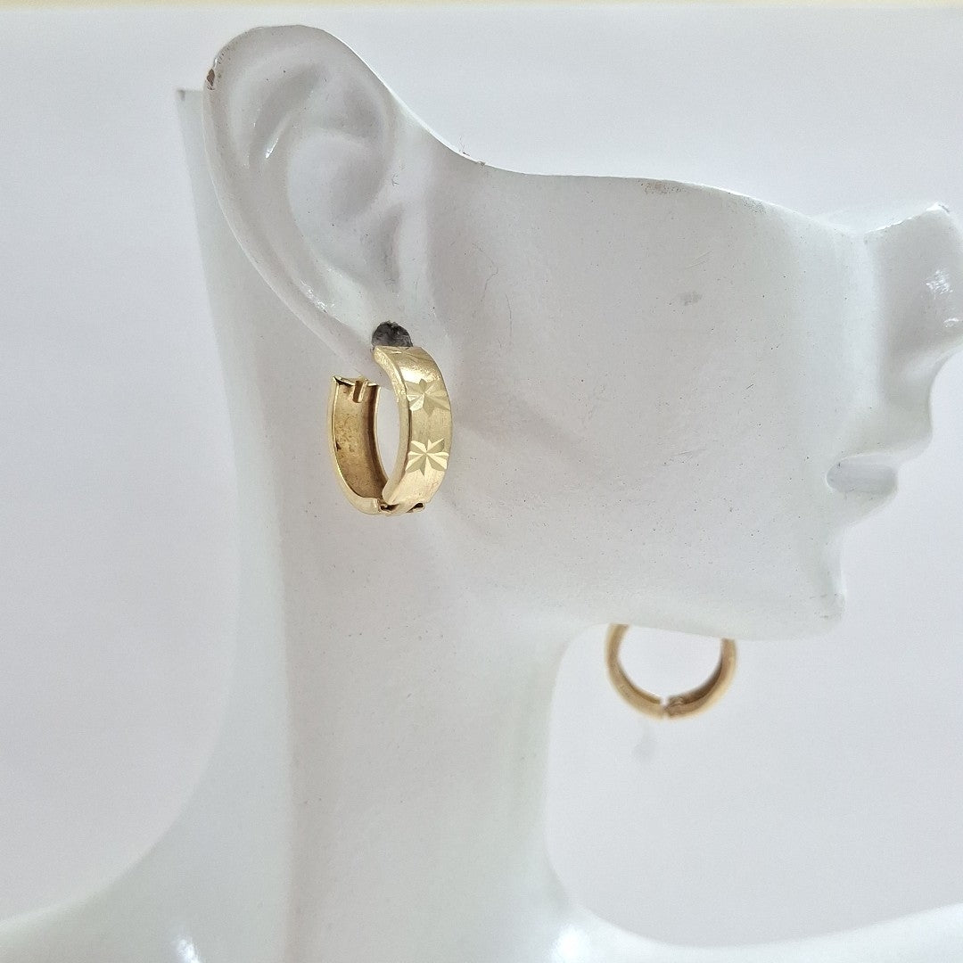 ARRACADAS PAR ORO 14 K 2.2 GRMS (SEMINUEVO)