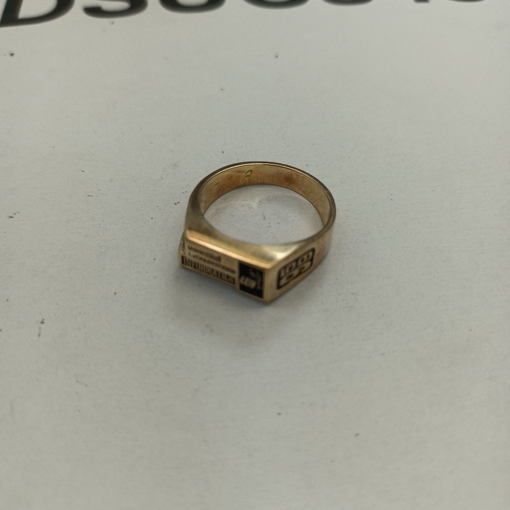 ANILLO DE GRADUACIÓN ORO 14 K 5.5 GRMS (SEMINUEVO)