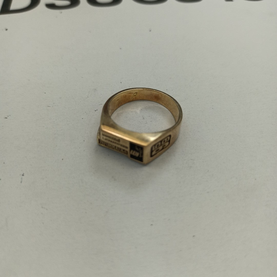 ANILLO DE GRADUACIÓN ORO 14 K 5.5 GRMS (SEMINUEVO)