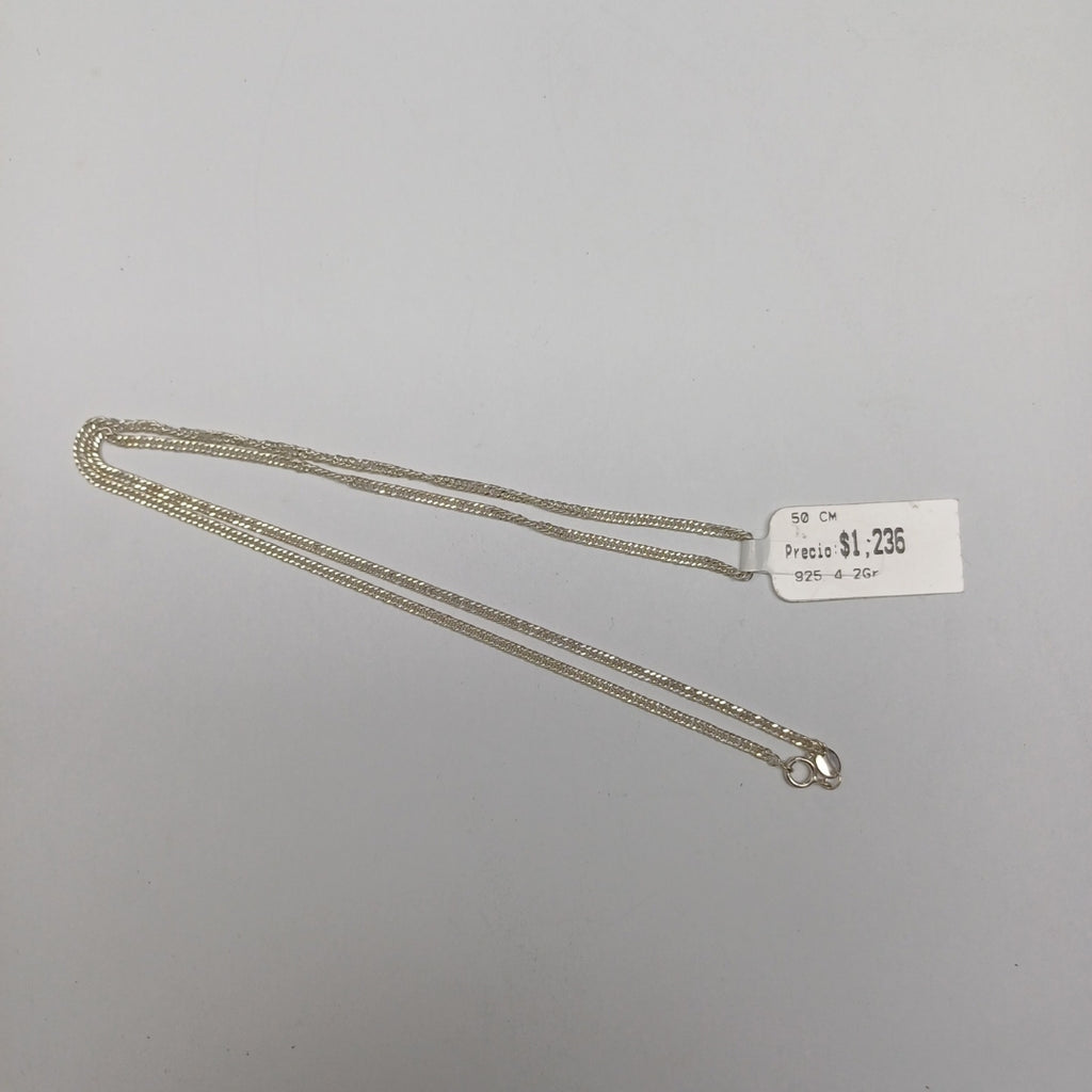 CADENA BARBADA PLATA .925 50 CM 4.22 GR (NUEVO)