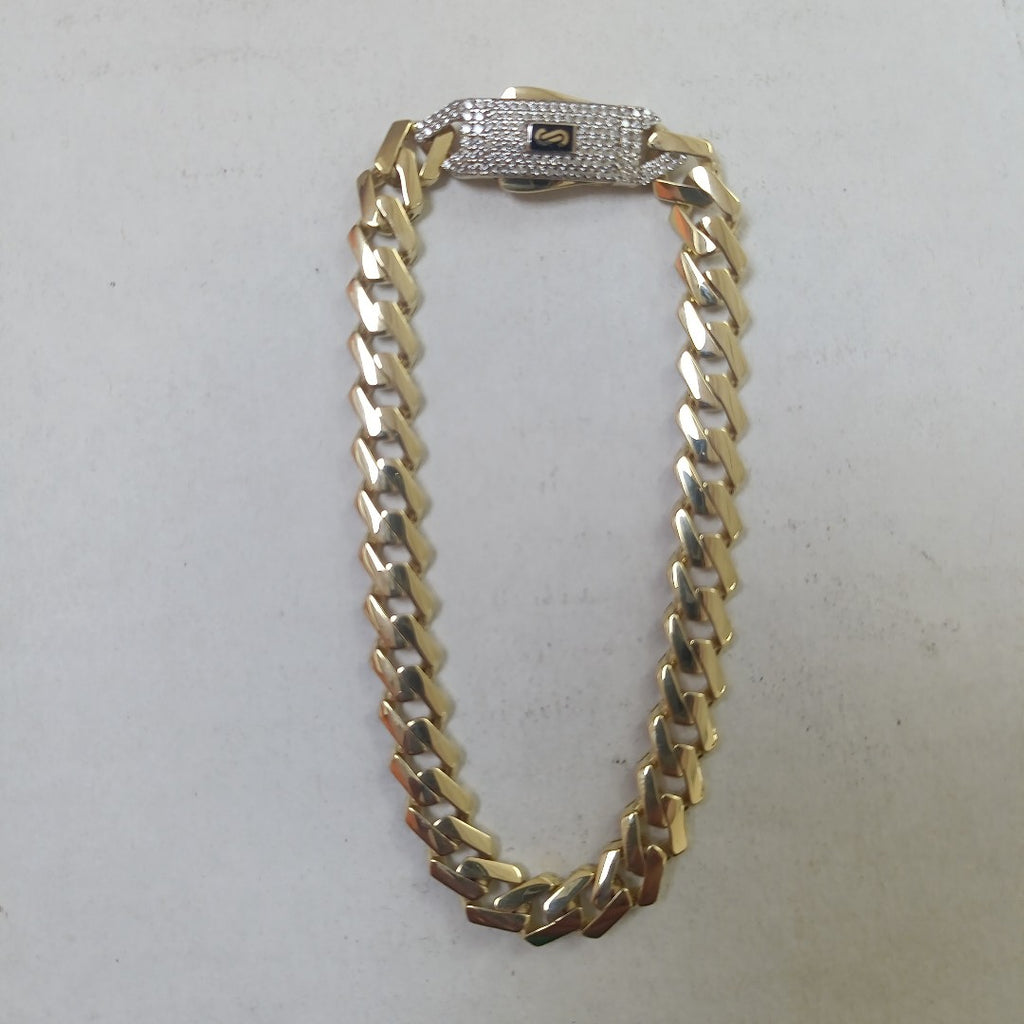 PULSERA CABALLERO MONACO ORO 14K 11.2 (NUEVO)