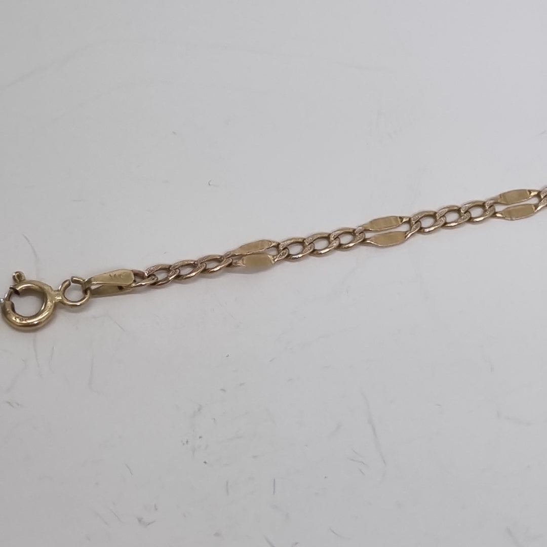 PULSERA ORO 14 K 0.9 GRMS (SEMINUEVO)