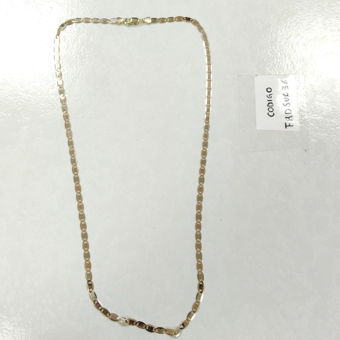 CADENAS VALENTINA/ESPEJO ORO 14K 10 (NUEVO)