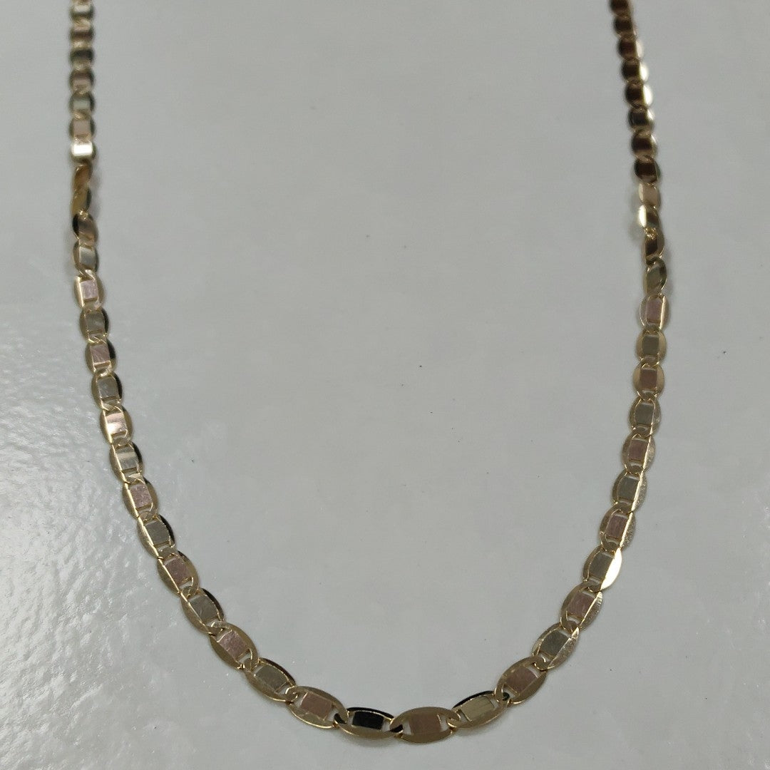 CADENAS VALENTINA/ESPEJO ORO 14K 10.8 (NUEVO)