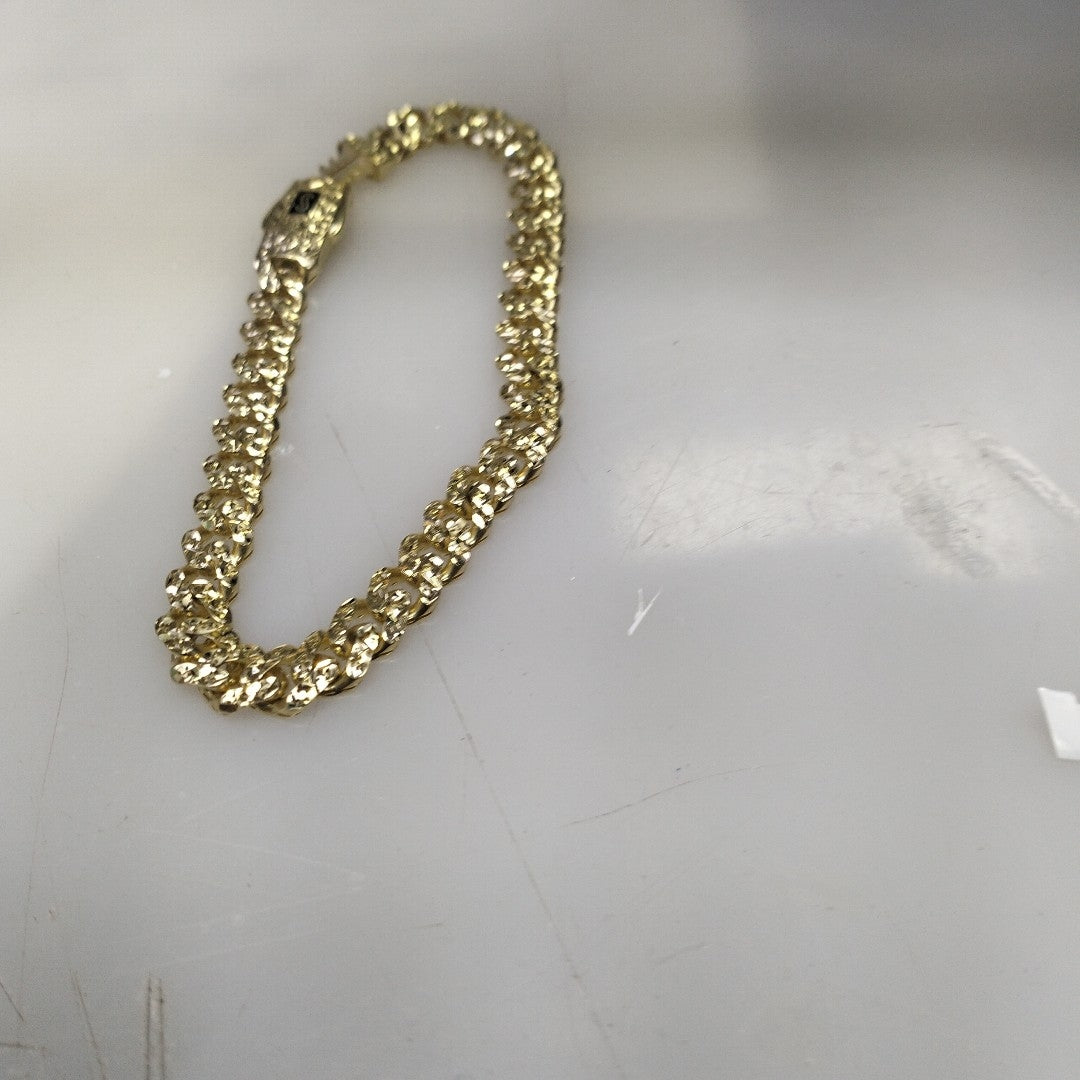 PULSERA MONACO ORO 10K 6.1 (NUEVO)