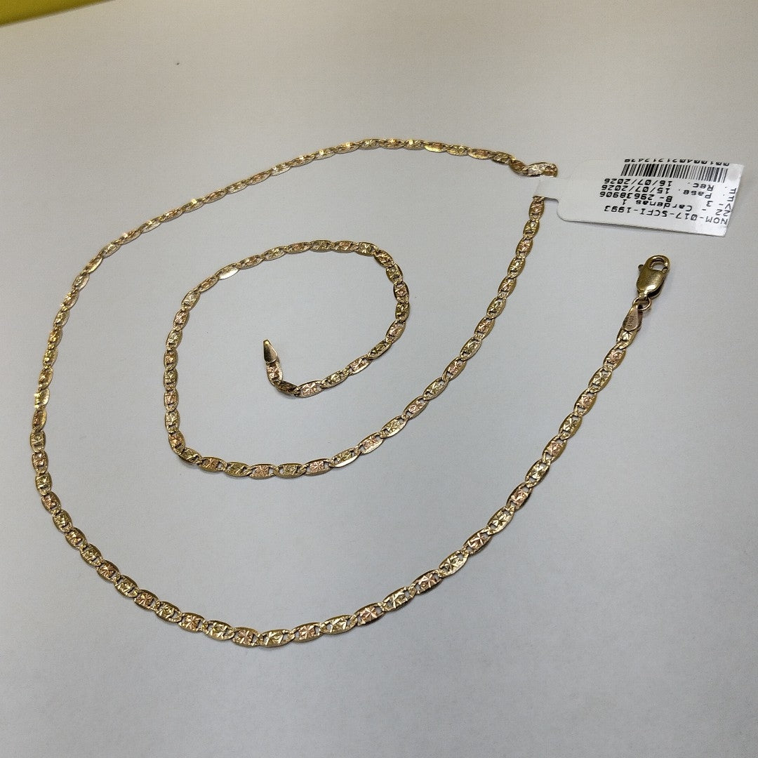 CADENA ORO, RODIADO 10 K 4.9 GRMS (SEMINUEVO)
