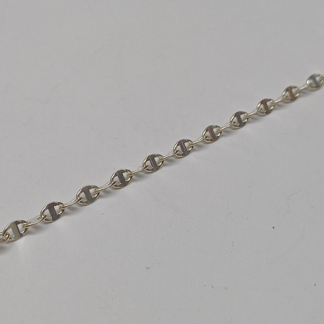 PULSERA TEJIDO ESPECIAL PLATA .925 18 CM 3.3 GR (NUEVO)