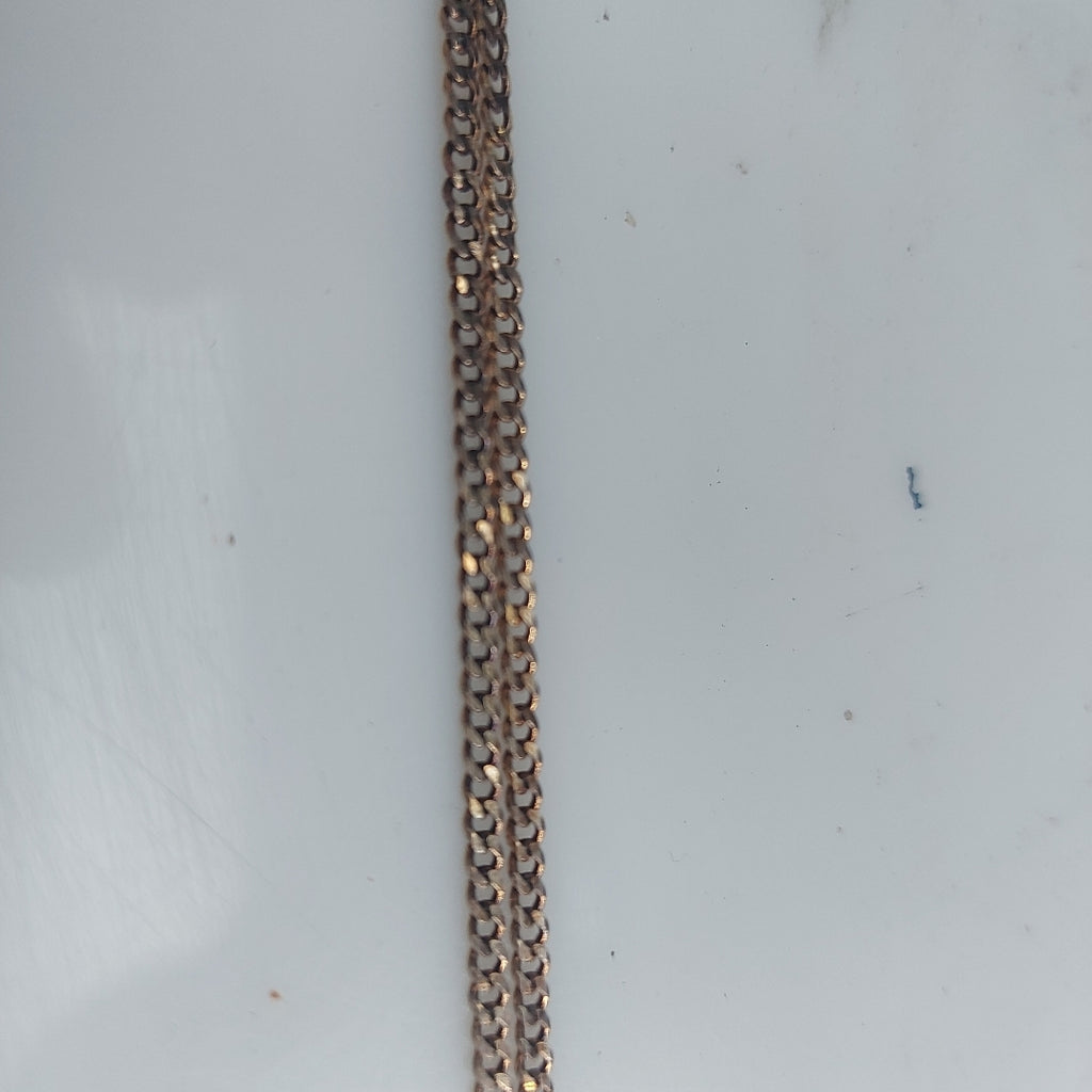 CADENA TEJIDO BARBADO PLATA .925 60 CM 5.6 GR (NUEVO)