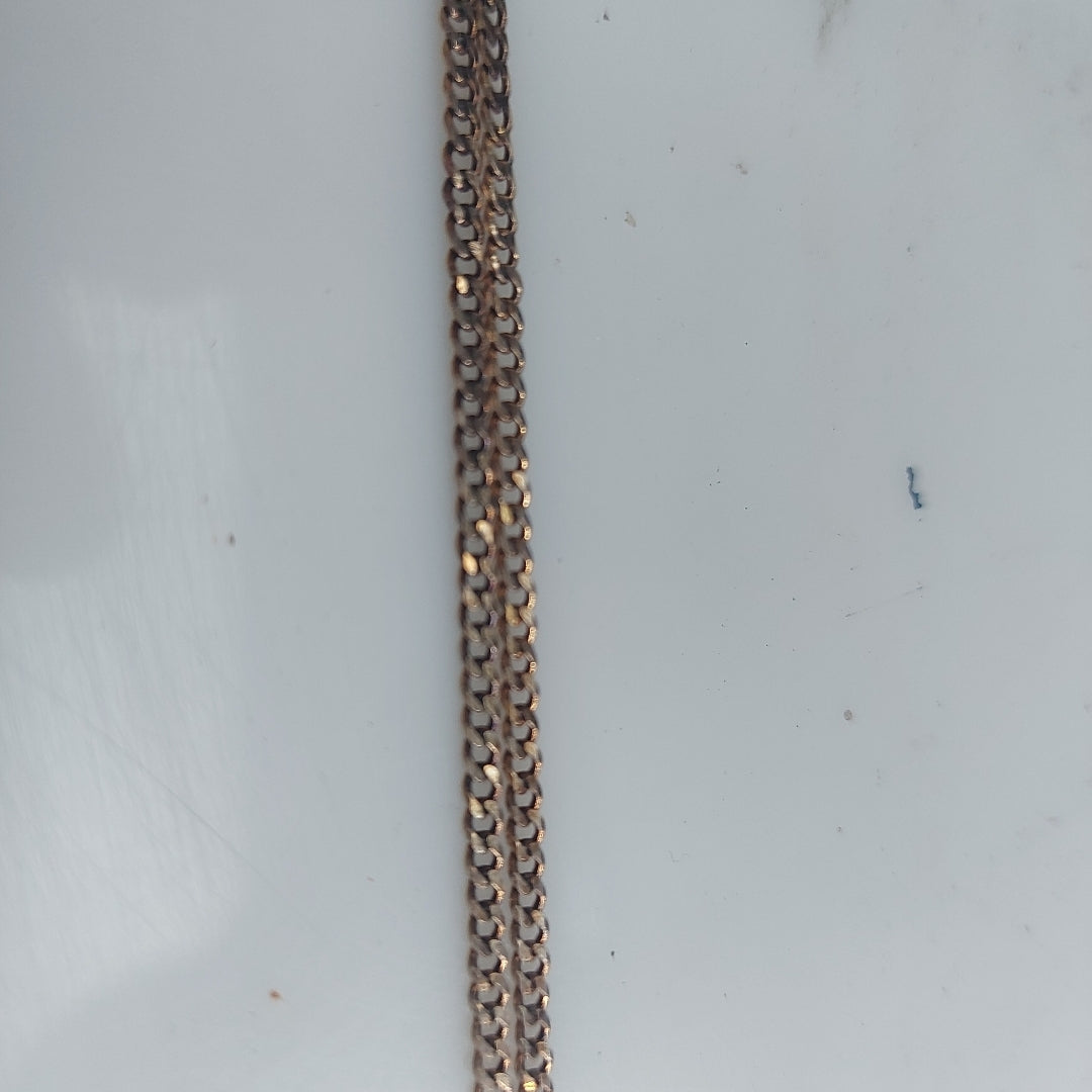 CADENA TEJIDO BARBADO PLATA .925 60 CM 5.6 GR (NUEVO)