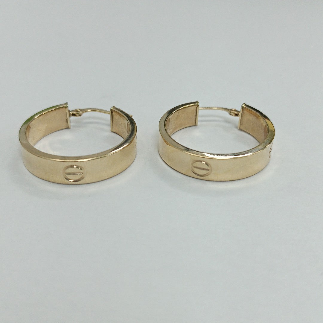 ARRACADAS PAR ORO 14 K 3.7 GRMS (SEMINUEVO)