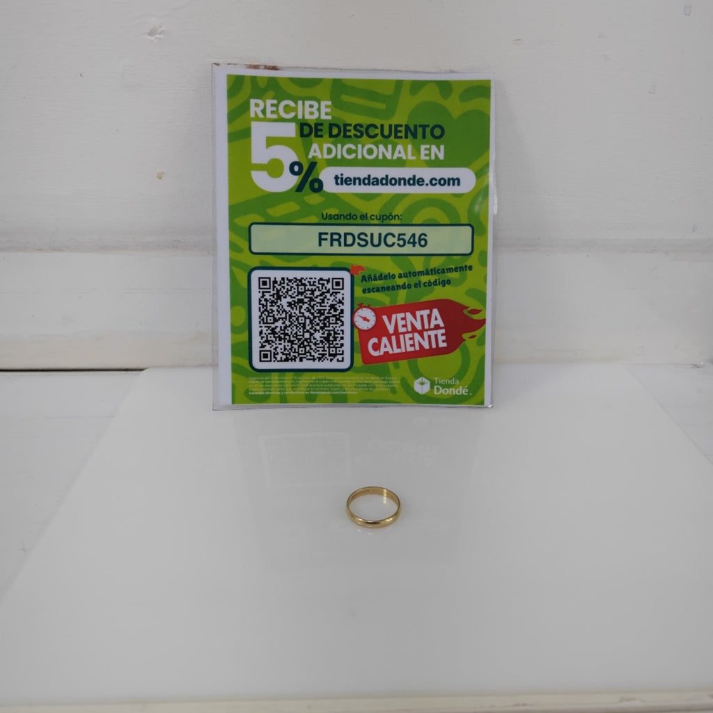 ARGOLLA ORO 14 K 3.2 GRMS (SEMINUEVO)