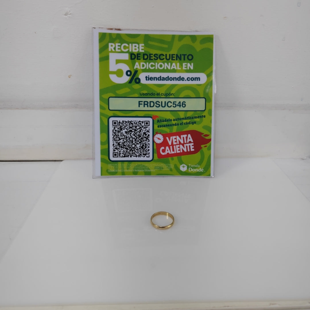 ARGOLLA ORO 14 K 3.2 GRMS (SEMINUEVO)