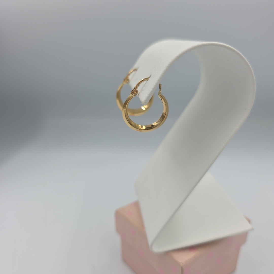 ARRACADAS PAR ORO 14 K 1.2 GRMS (SEMINUEVO)