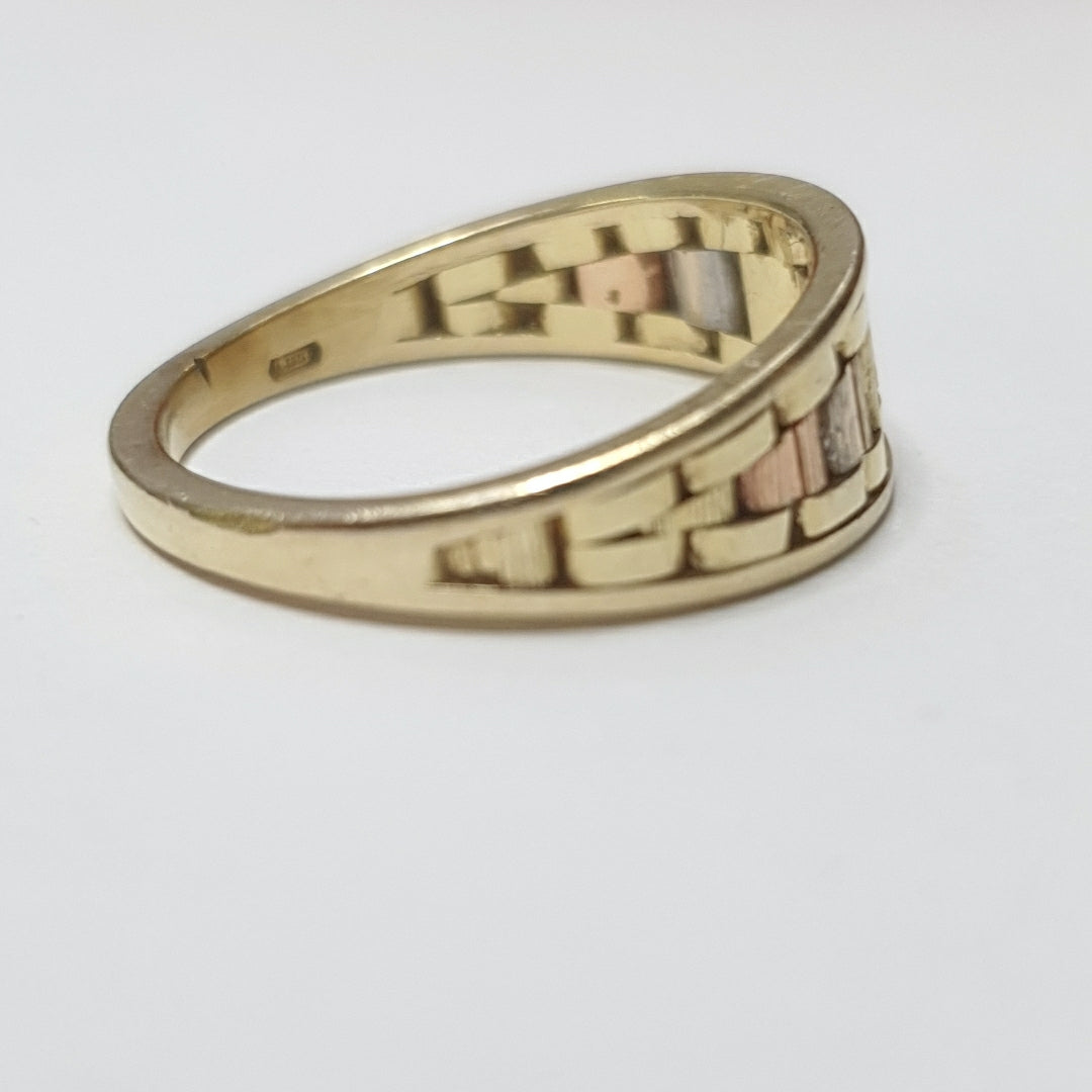 ANILLITO ORO, ORO COMBINADO 14 K 3.2 GRMS (SEMINUEVO)