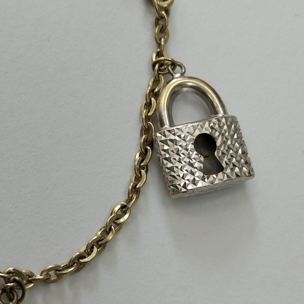 PULSERA ORO COMBINADO 10 K 4,80 GRMS (SEMINUEVO)