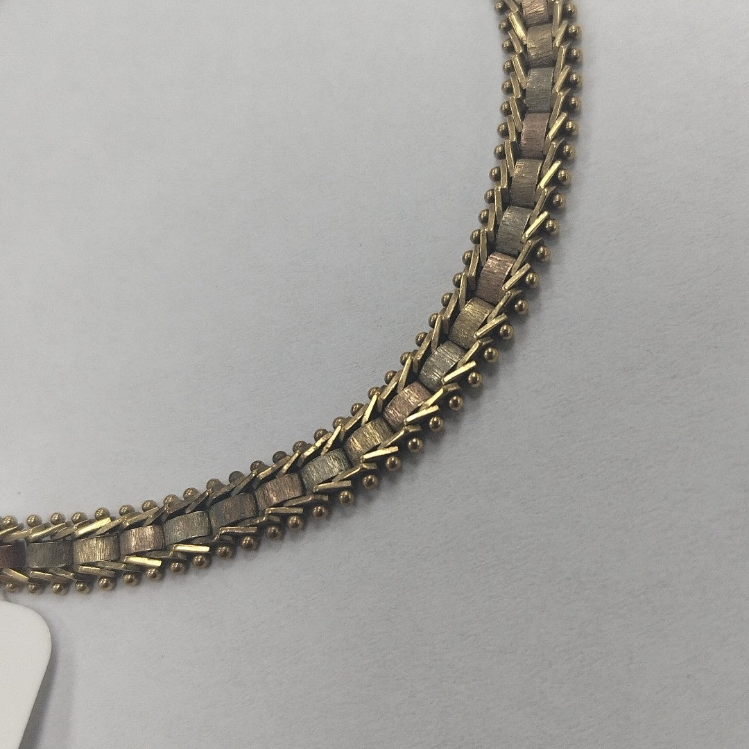 PULSERA ORO COMBINADO 14 K 8.5 GRMS (SEMINUEVO)