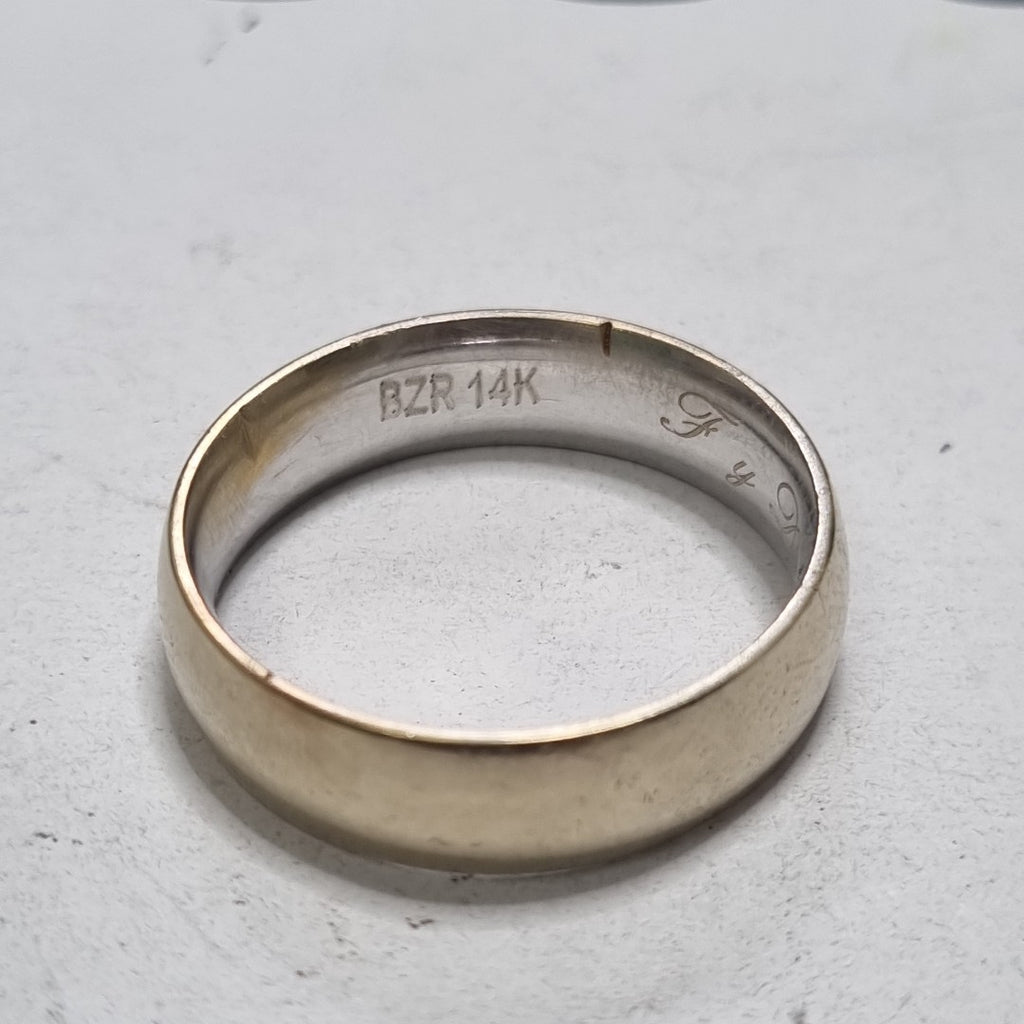 ARGOLLA ORO, ORO COMBINADO 14 K 4.2 GRMS (SEMINUEVO)
