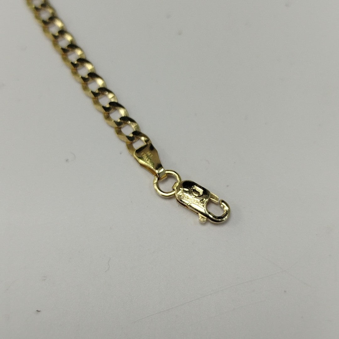 PULSERAS CABALLERO BARBADA AMARILLA ORO 14K 2.7 (NUEVO)