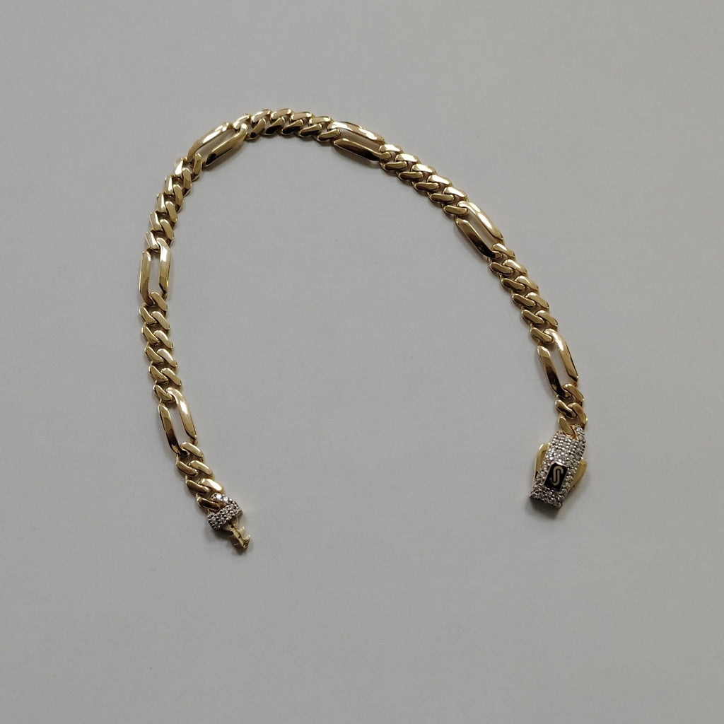 PULSERA MONACO ORO 14K 5.3 (NUEVO)