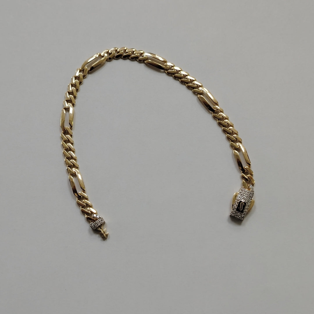PULSERA MONACO ORO 14K 5.3 (NUEVO)