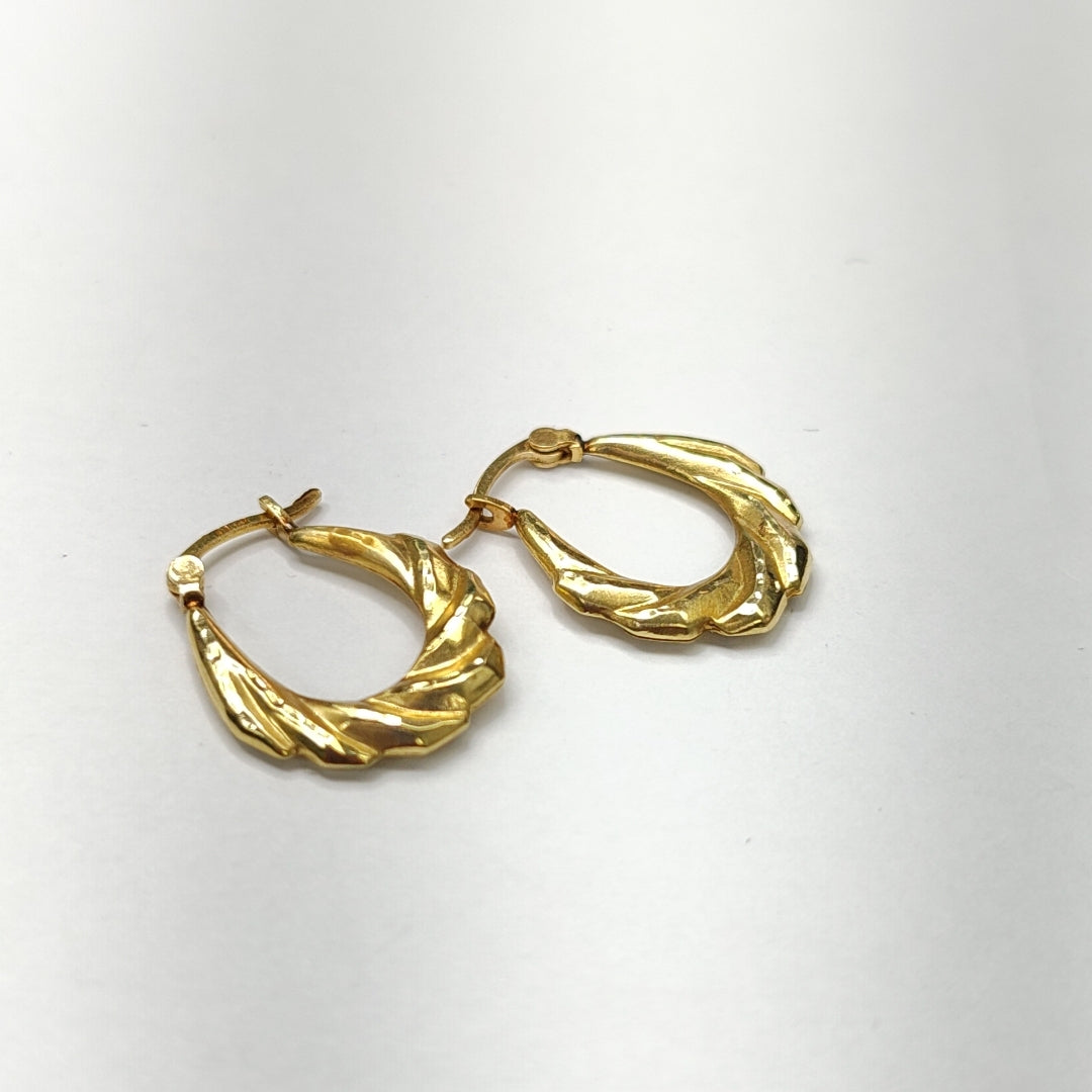 ARRACADAS PAR ORO 14 K 1.6 GRMS (SEMINUEVO)