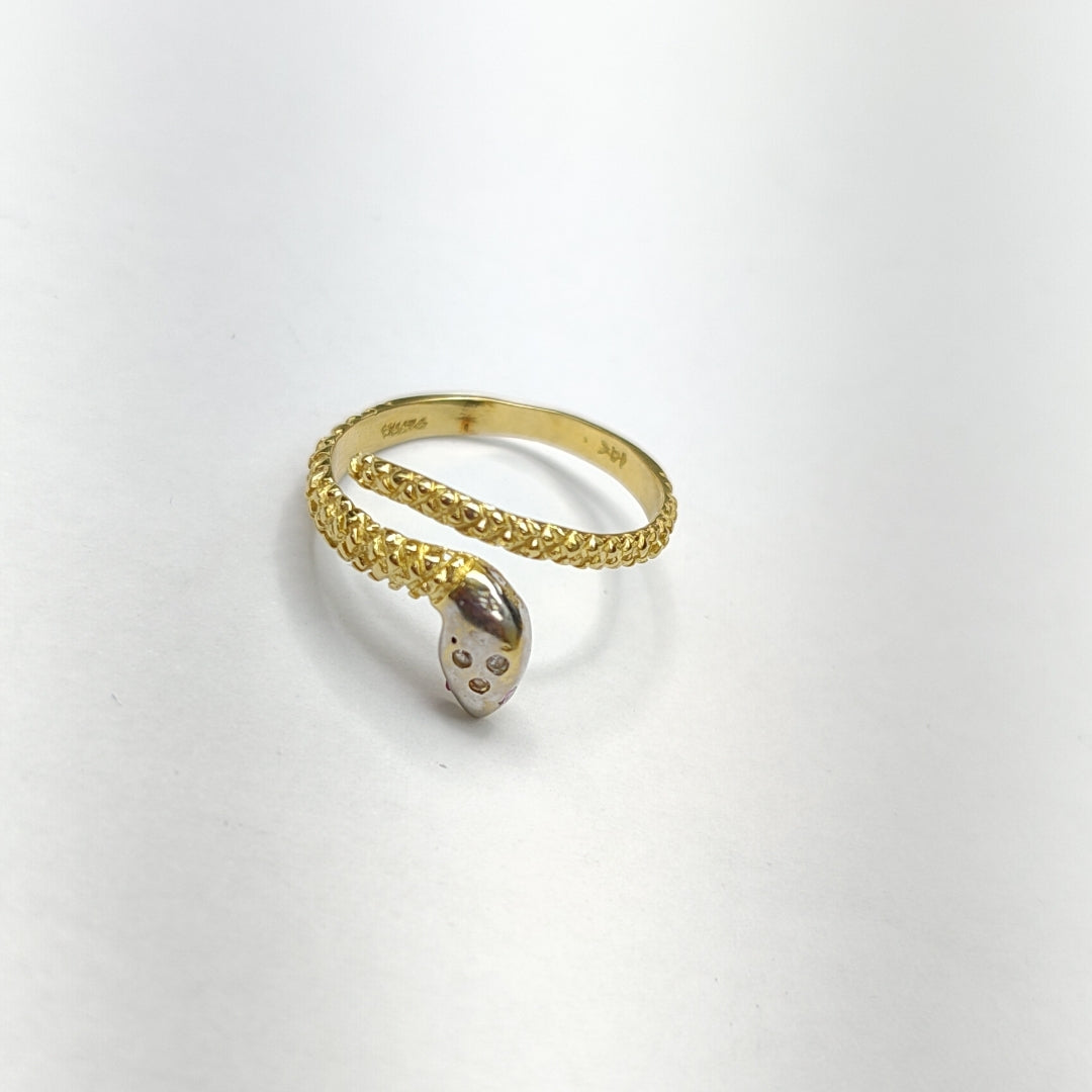 ANILLITO ORO COMBINADO 14 K 2.5 GRMS (SEMINUEVO)