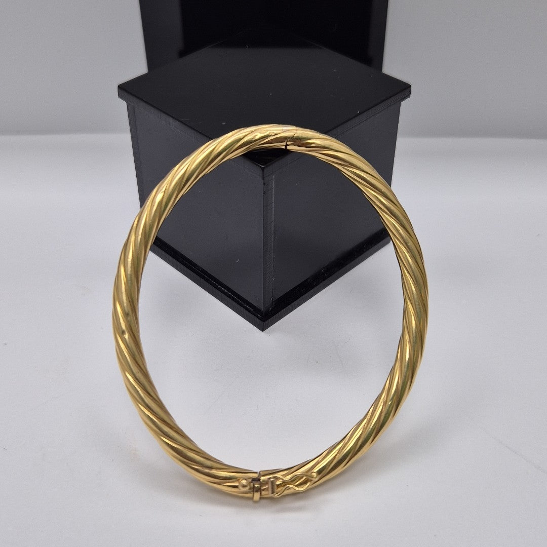 PULSERA RIGIDA ORO 18 K 10.3 GRMS (SEMINUEVO)