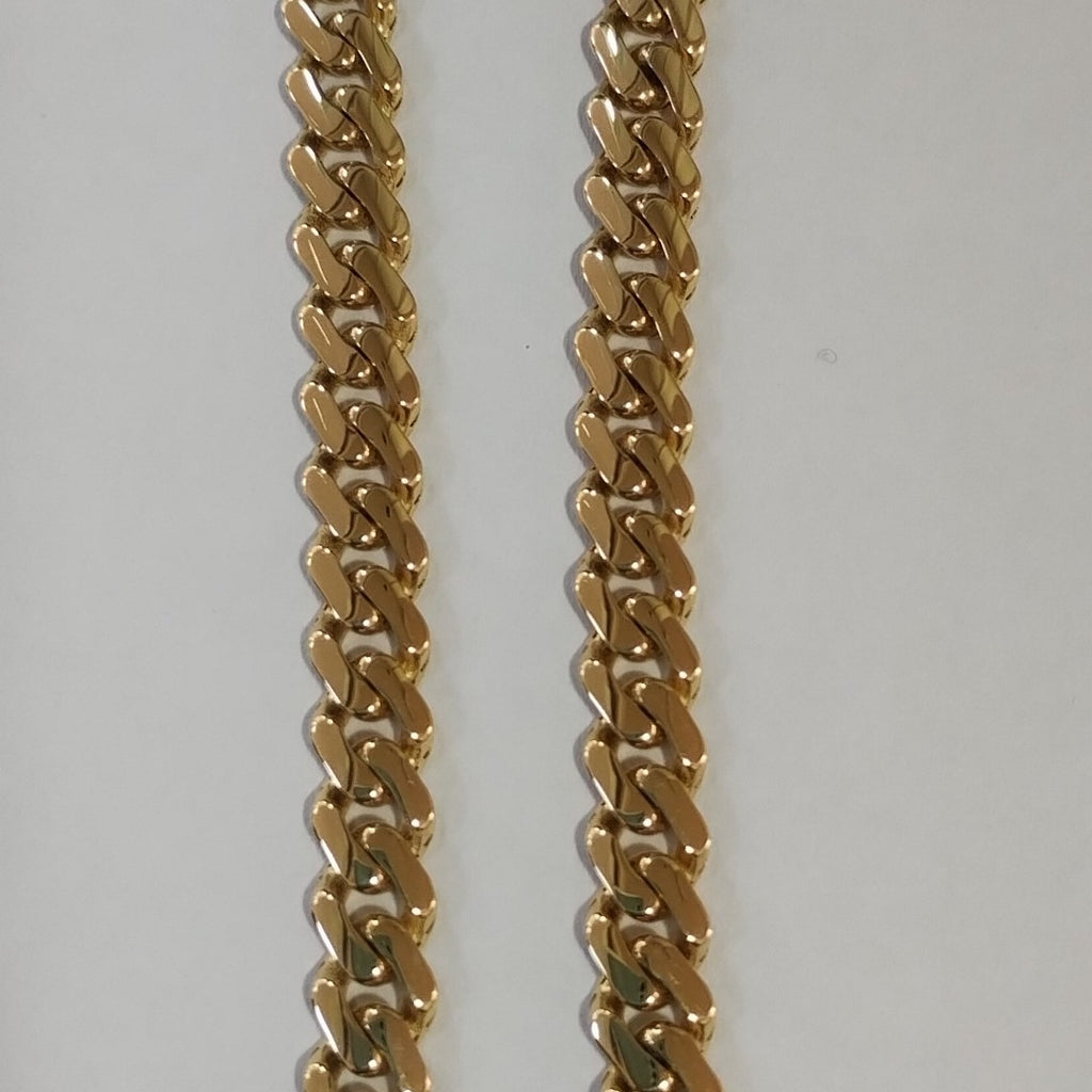 PULSERA CABALLERO MONACO ORO 10K 7.3 (NUEVO)