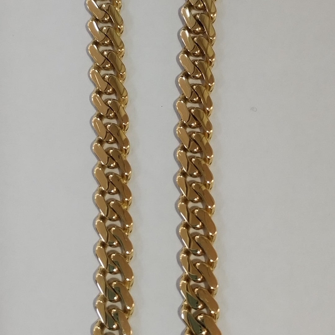 PULSERA CABALLERO MONACO ORO 10K 7.3 (NUEVO)