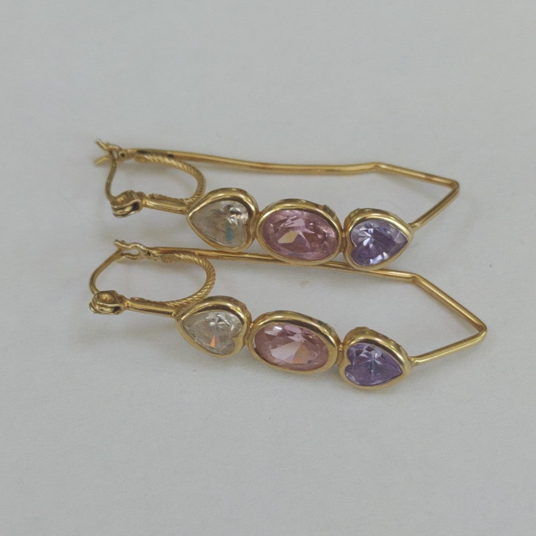 ARETES PAR ORO 14 K 4 GRMS (SEMINUEVO)