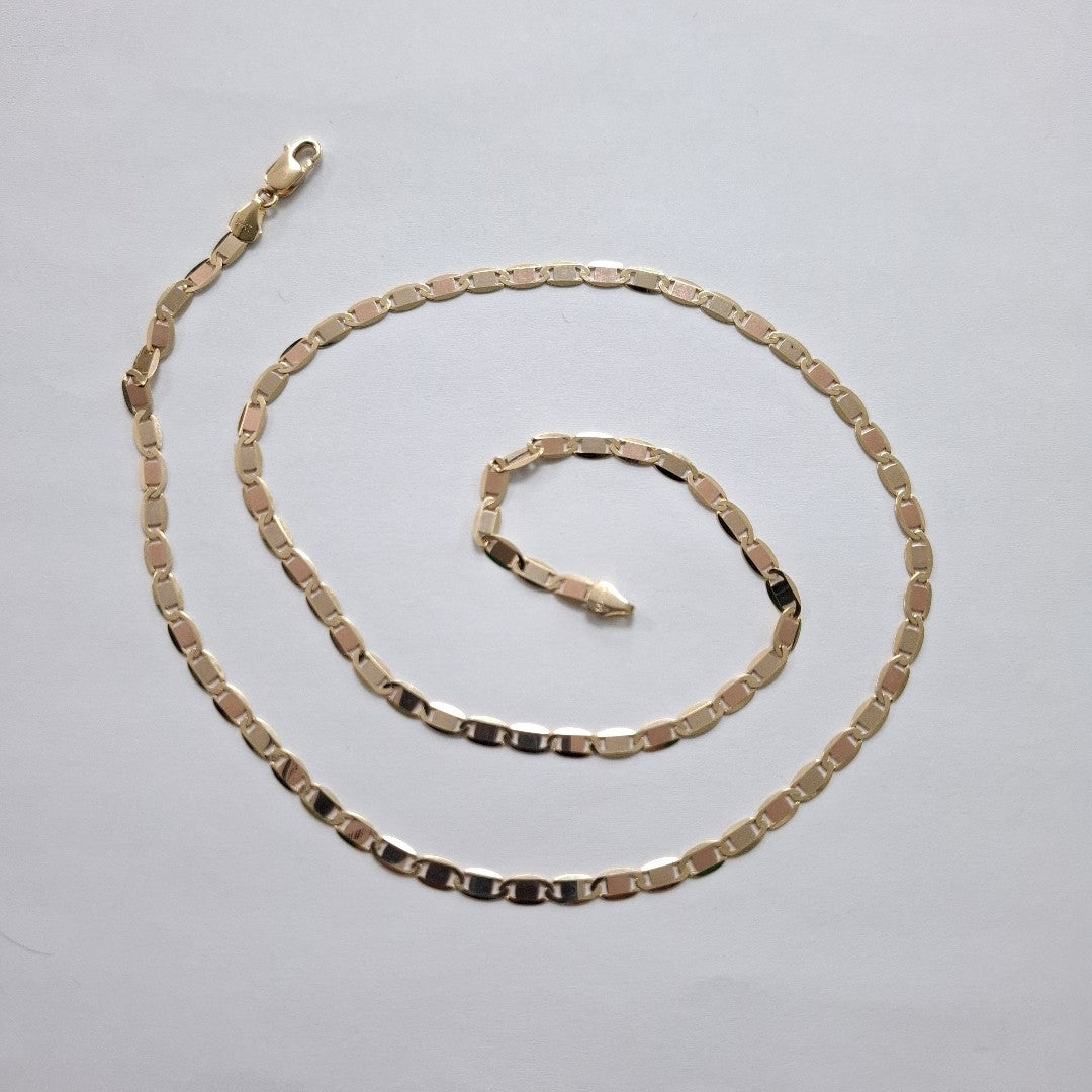 CADENAS VALENTINA/ESPEJO ORO 14K 10 (NUEVO)