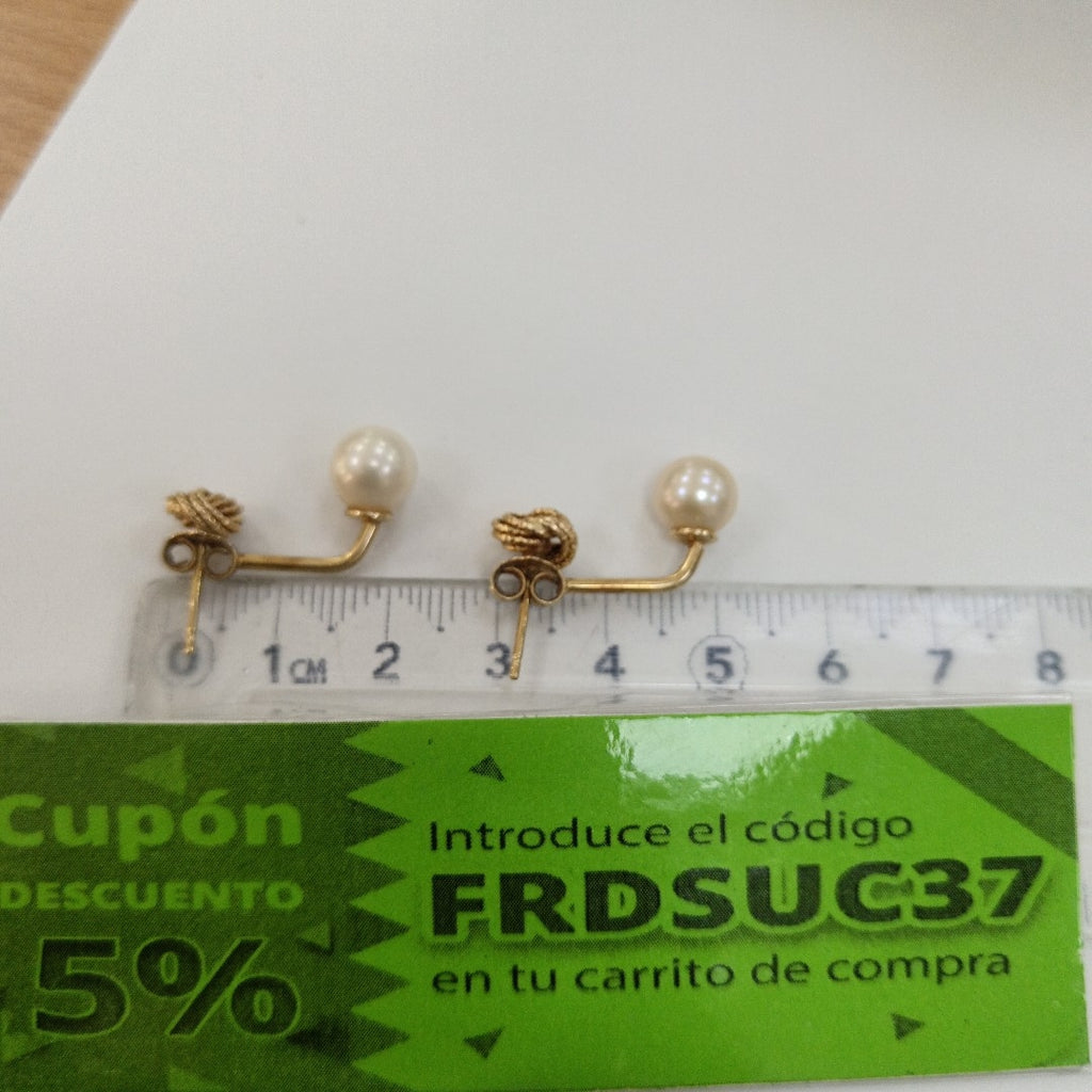 ARETES PAR ORO 14 K 3.4 GRMS (SEMINUEVO)