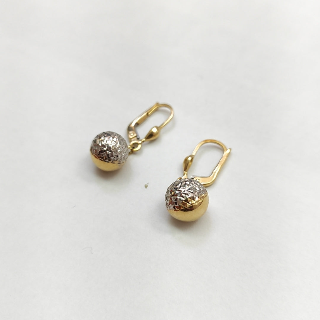 ARETES PAR ORO 14 K 2.4 GRMS (SEMINUEVO)