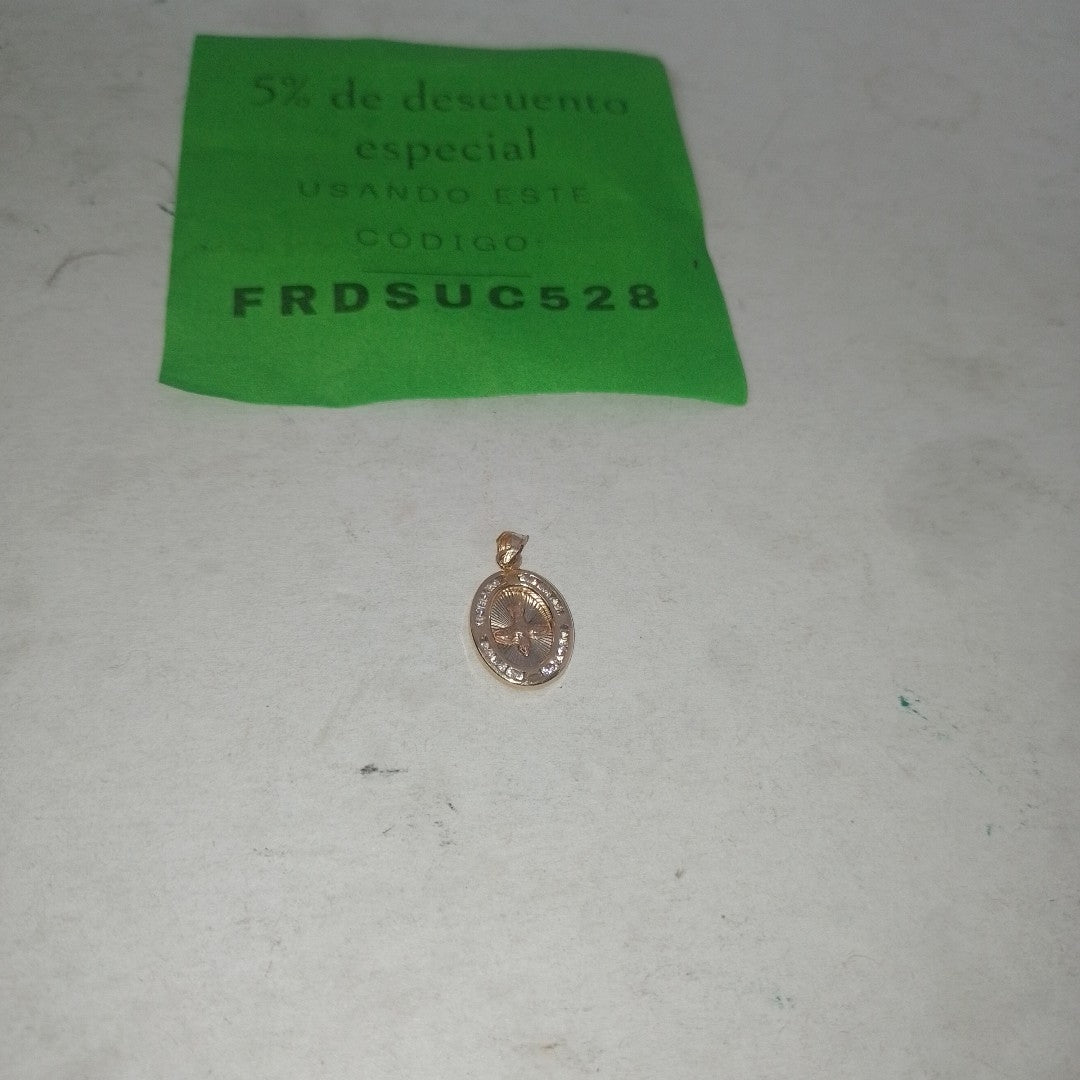 DIJE, MEDALLA RELIGIOSA ORO 10 K 0.8 GRMS (SEMINUEVO)