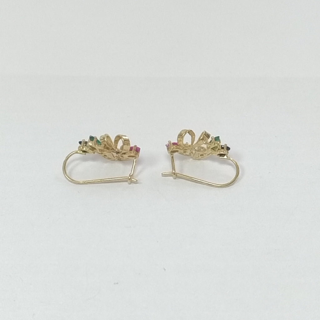 ARETES PAR ORO 14 K 2.2 GRMS (SEMINUEVO)