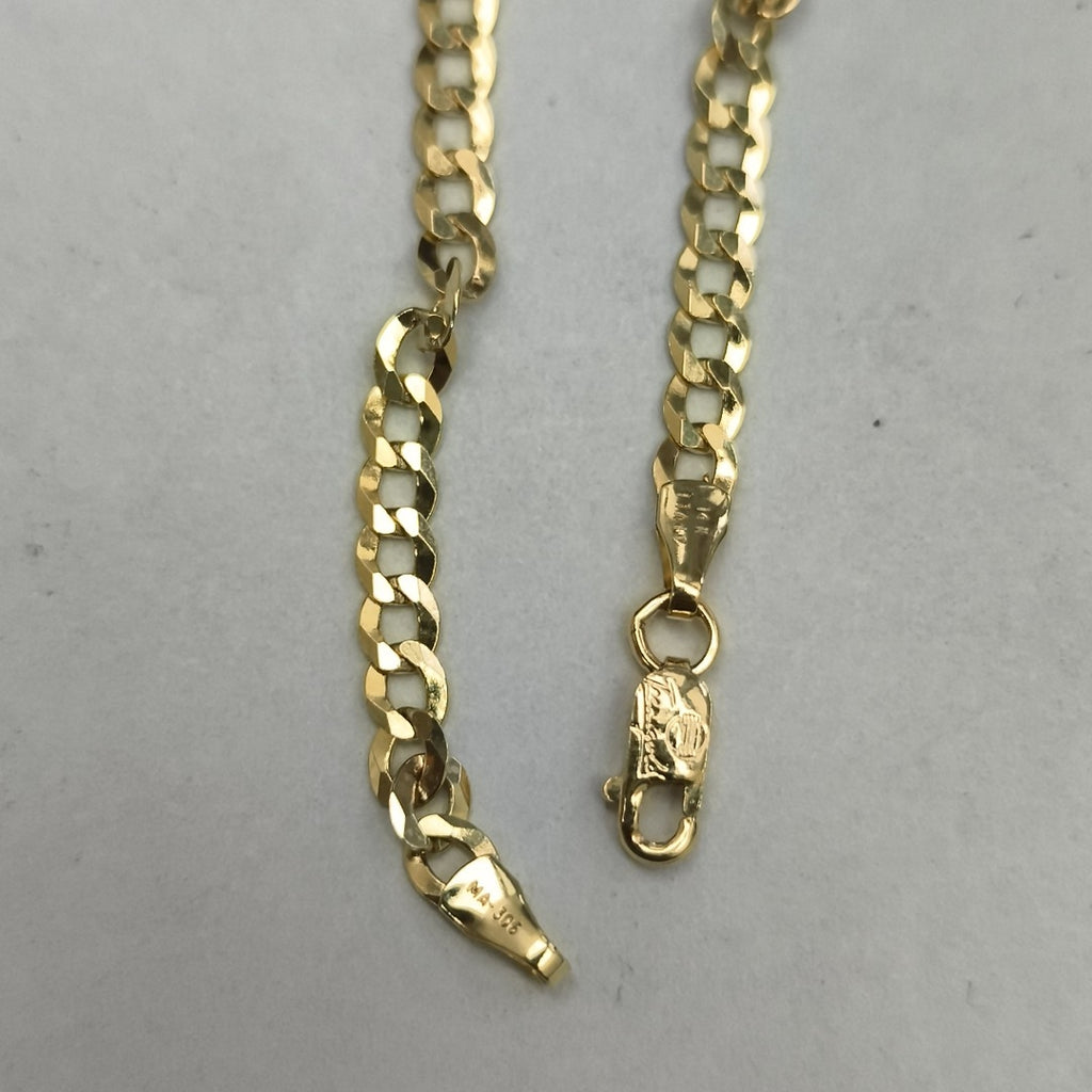 PULSERAS CABALLERO BARBADA AMARILLA ORO 14K 2.9 (NUEVO)
