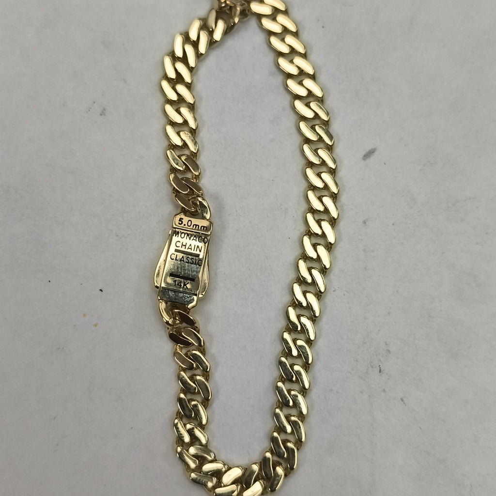 PULSERA MONACO ORO 14K 5.2 (NUEVO)