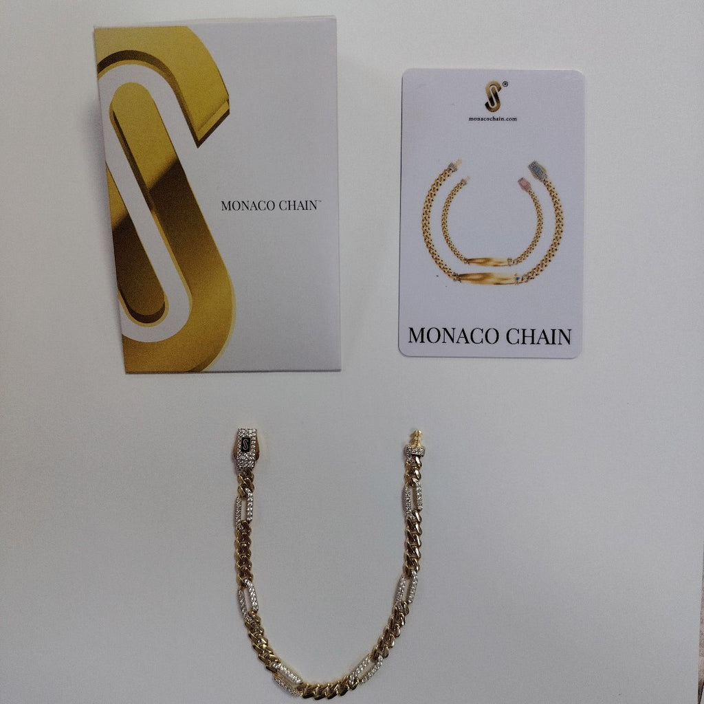 PULSERA MONACO ORO 10K 5.5 (NUEVO)
