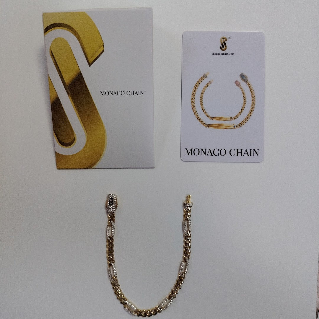 PULSERA MONACO ORO 10K 5.5 (NUEVO)