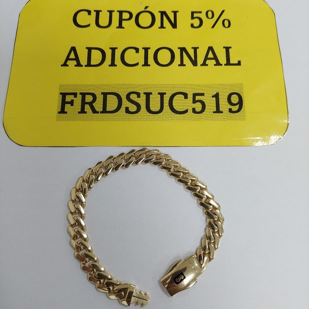 PULSERA MONACO ORO 14K 9.6 (NUEVO)
