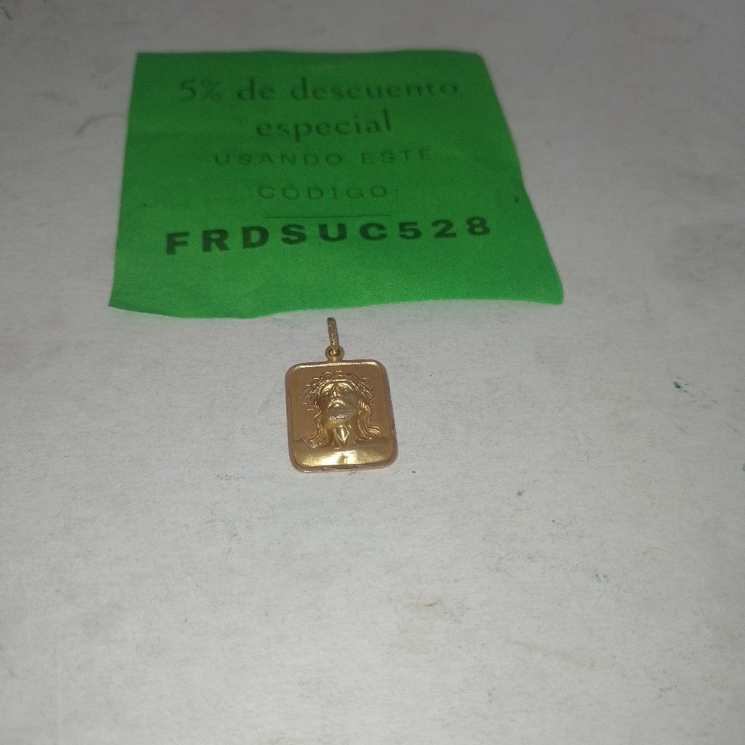 DIJE, MEDALLA RELIGIOSA ORO 10 K 2 GRMS (SEMINUEVO)